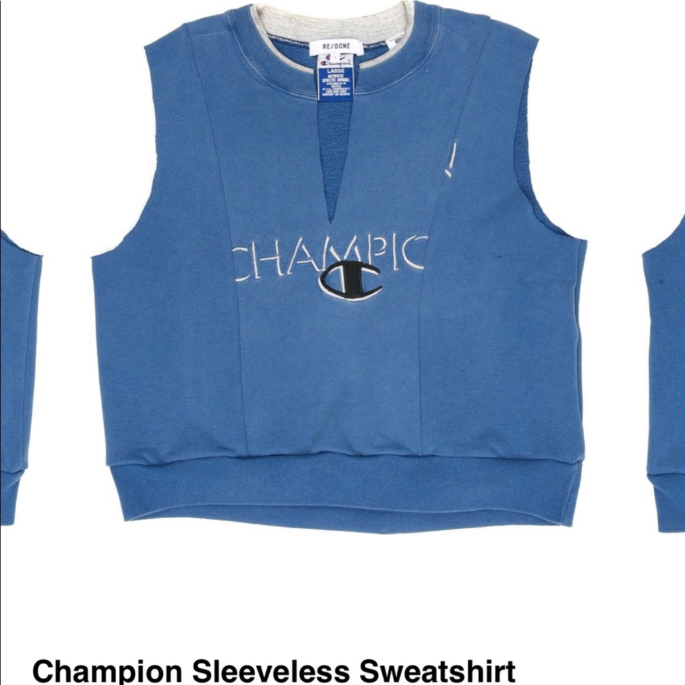 RE/DONE Champion Sleeveless Sweatshirt